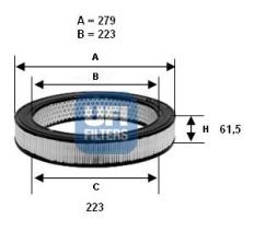 Ufi 3080201 - FILTRO AIRE