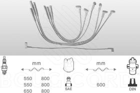 Bougicord 7126 - JUEGO DE CABLES