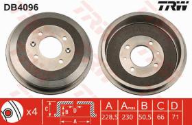 TRW DB4096 - TAMBOR FRENO