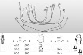 Bougicord 7168 - JUEGO DE CABLES DE BUJIA