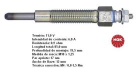 NGK 6140 - CALENTADOR METALICO