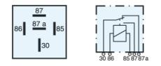  RR25 - RELE INVERSOR S/B 12V.30A.
