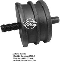 Metalcaucho 00405 - SOPORTE MOTOR 57X36 UNIVERSAL