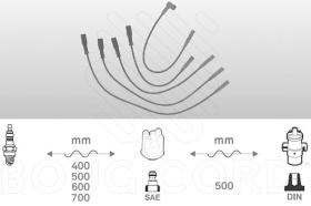 Bougicord 4081 - JUEGO DE CABLES