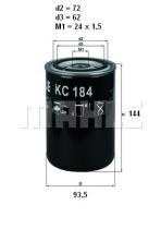 Mahle KC184 - FILTRO COMBUSTIBLE              [*]