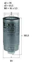 Mahle KC25 - FILTRO COMBUSTIBLE              [*]
