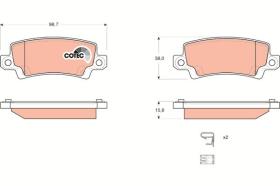 TRW GDB3289 - PASTILLAS DE FRENO TRASERAS