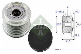 LUK - INA - FAG 535003110 - POLEA LIBRE DE ALTERNADOR