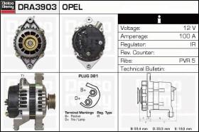 Delco Remy DRA3903 - ALTERNADOR OPEL,VAUXHALL