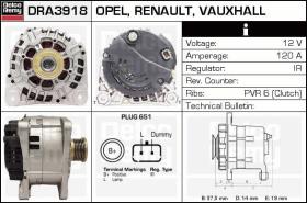 Delco Remy DRA3918 - ALTERNADOR RENAULT,VOLVO,OPEL,VAUXH