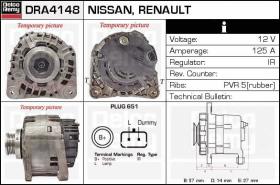 Delco Remy DRA4148 - ALTERNADOR RENAULT,OPEL,VAUXHALL,NI