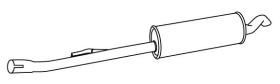  616921 - SILENCIOSO TRASERO BMW TD 2/90-RS