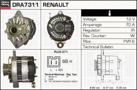 Delco Remy DRA7311 - ALTERNADOR RENAULT