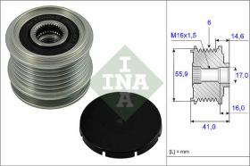 LUK - INA - FAG 535001010 - POLEA LIBRE DE ALTERNADOR