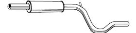  616365 - SILENCIADOR VW/SEAT CADDY/INCA 11/9