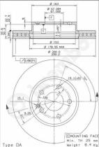 BREMBO 09840410 - DISCOS DE FRENO DELANTEROS