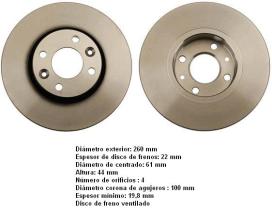 TRW DF4364 - JGO DISCOS DE FRENO DELANTEROS