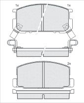 Icer 180605000 - JGO.PASTILLAS DAIHATSU-TOYOTA