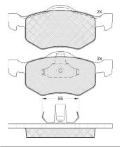  181532000 - PASTILLAS FRENO MOTO ICER