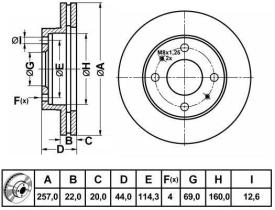 BREMBO 09528210 - DISCOS DE FRENO DELANTEROS