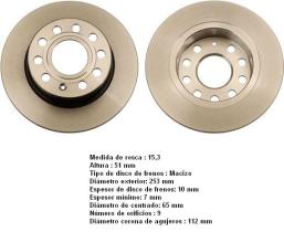  DF4276 - JGO DISCOS DE FRENO TURISMO