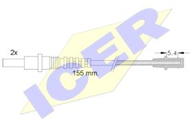 Icer 610157E - INDICADOR DESGAST.MB BOLS.2UD.155MM