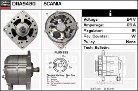 Delco Remy DRA9490 - ALTERNADOR SCANIA