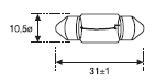 Amolux 492 - PLAFONIER 12V 8W SV8,5