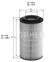 Mahle OX153D4 - FILTRO DE ACEITE