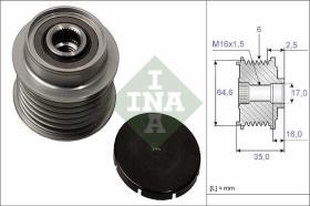 LUK - INA - FAG 535000610 - POLEA LIBRE DE ALTERNADOR    [ANUL]