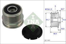 LUK - INA - FAG 535002010 - POLEA LIBRE DE ALTERNADOR