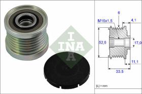 LUK - INA - FAG 535002510 - POLEA LIBRE DE ALTERNADOR