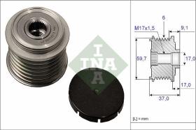 LUK - INA - FAG 535003510 - POLEA LIBRE DE ALTERNADOR