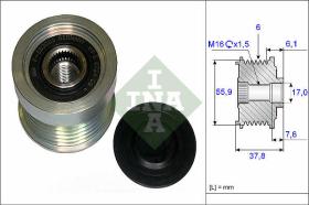 LUK - INA - FAG 535007210 - POLEA LIBRE DE ALTERNADOR