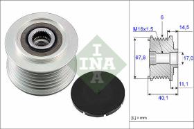 LUK - INA - FAG 535005210 - POLEA LIBRE DE ALTERNADOR