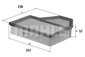 Mahle LX988 - FILTRO AIRE                     [*]