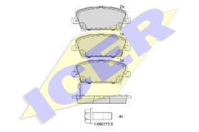 Icer 181773000 - PASTILLAS DE FRENO DELANTERAS