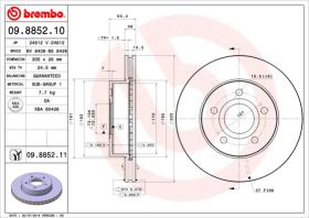 BREMBO 09885210 - DISCOS DE FRENO DELANTEROS