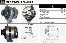 Delco Remy DRA4740 - ALTERNADOR RENAULT