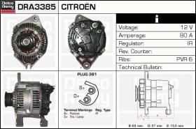 Delco Remy DRA3385 - ALTERNADOR CITROEN,PEUGEOT,FIAT,LAN