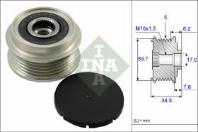 LUK - INA - FAG 535003410 - POLEA LIBRE DE ALTERNADOR