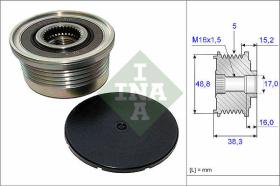 LUK - INA - FAG 535004810 - POLEA LIBRE DE ALTERNADOR