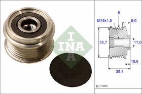 LUK - INA - FAG 535006010 - POLEA LIBRE DE ALTERNADOR