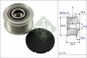 LUK - INA - FAG 535006210 - POLEA LIBRE DE ALTERNADOR