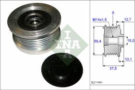 LUK - INA - FAG 535011010 - POLEA LIBRE DE ALTERNADOR