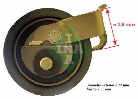 LUK - INA - FAG 531050020 - RODILLO TENSOR CORREA DISTRIB