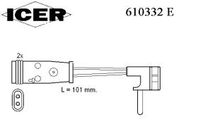 Icer 610323E - INDICADOR DESGASTE MB BOLS.1UD.95MM