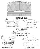 Icer 151254066 - PASTILLA DE FRENO