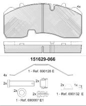  151629000 - PASTILLAS DE FRENO