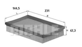 Mahle LX1575 - FILTRO AIRE                     [*]